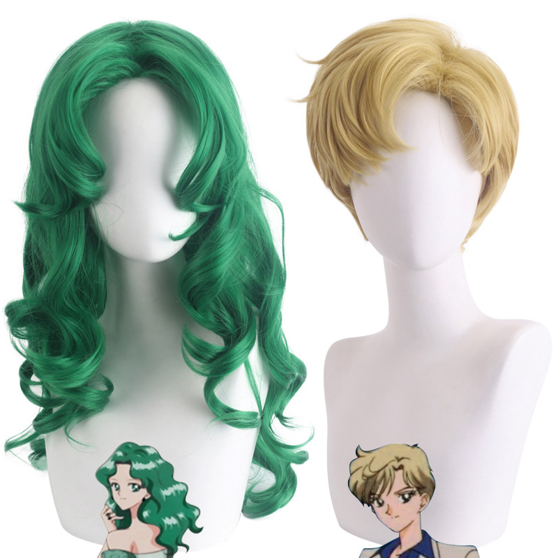 Cosplay Duo Anime - Syntetyczna, długa, falowana peruka do cosplayu