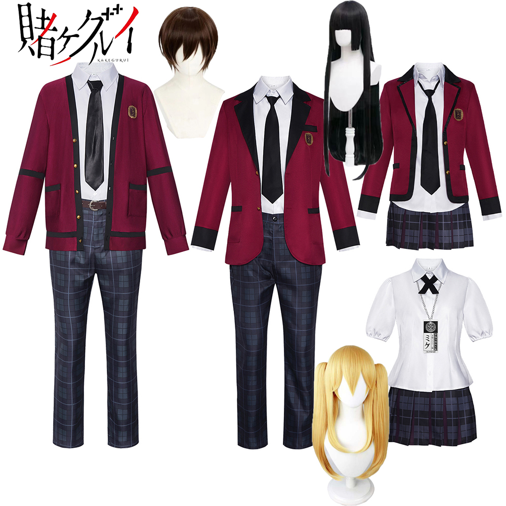 Anime Cosplay Yumeko - Kostium Cosplay Jabami Yumeko Anime Kakegurui,
