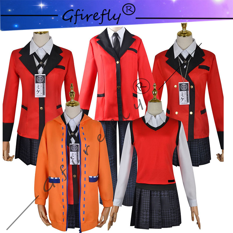 Anime Cosplay Yumeko - Kostium Cosplay Kakegurui Jyabami Yumeko Momobami