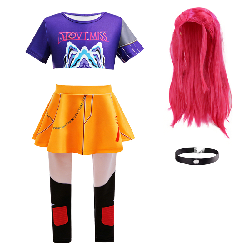 Anime Zoey Cosplay - Strój dla dziewczynki 3PS, koreański trend,