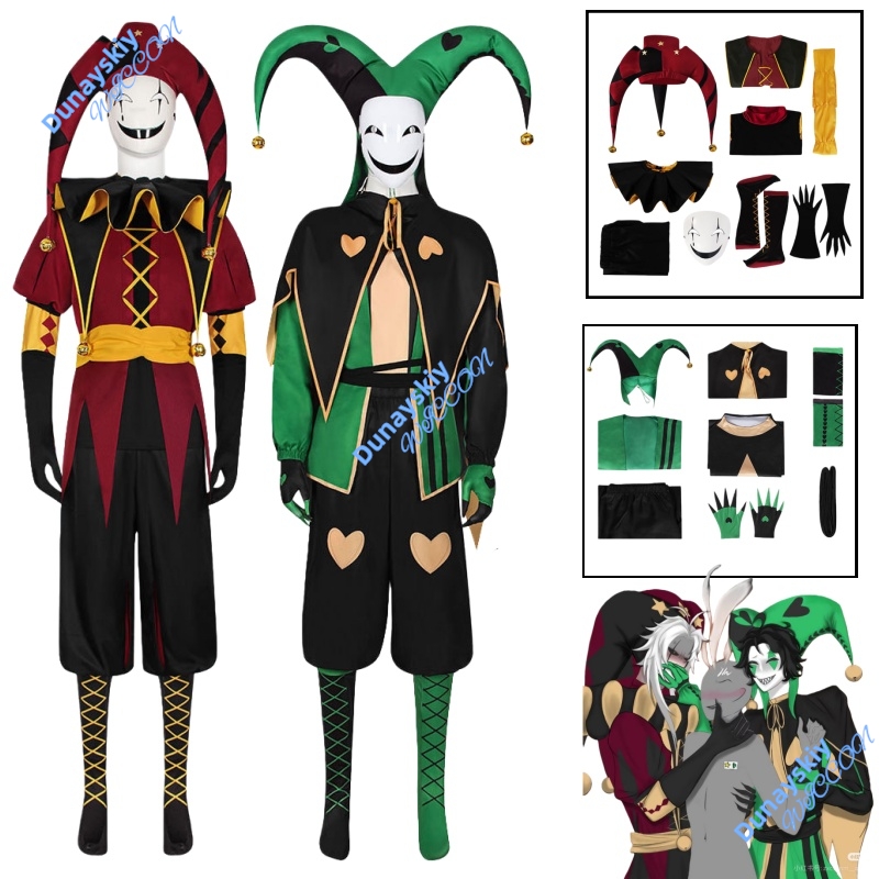 Anime And Cosplay Expo 2025 - Męski Strój Klauna Pierrot z Cyrku