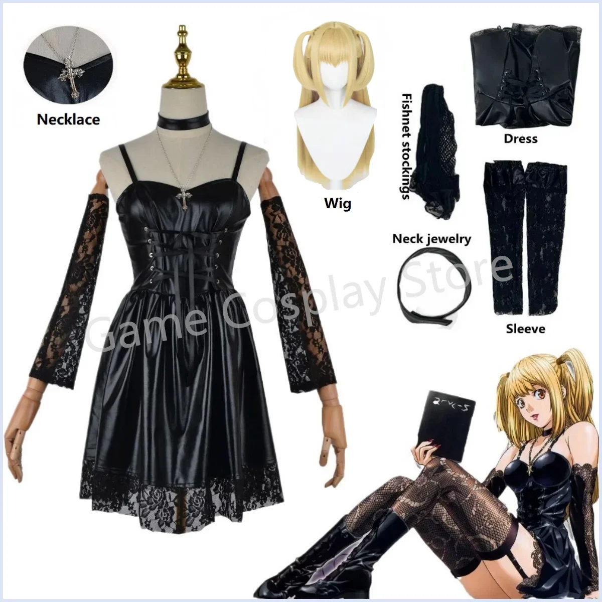 Anime Cosplay Yumeko - Misa Amane przebranie na karnawał Death