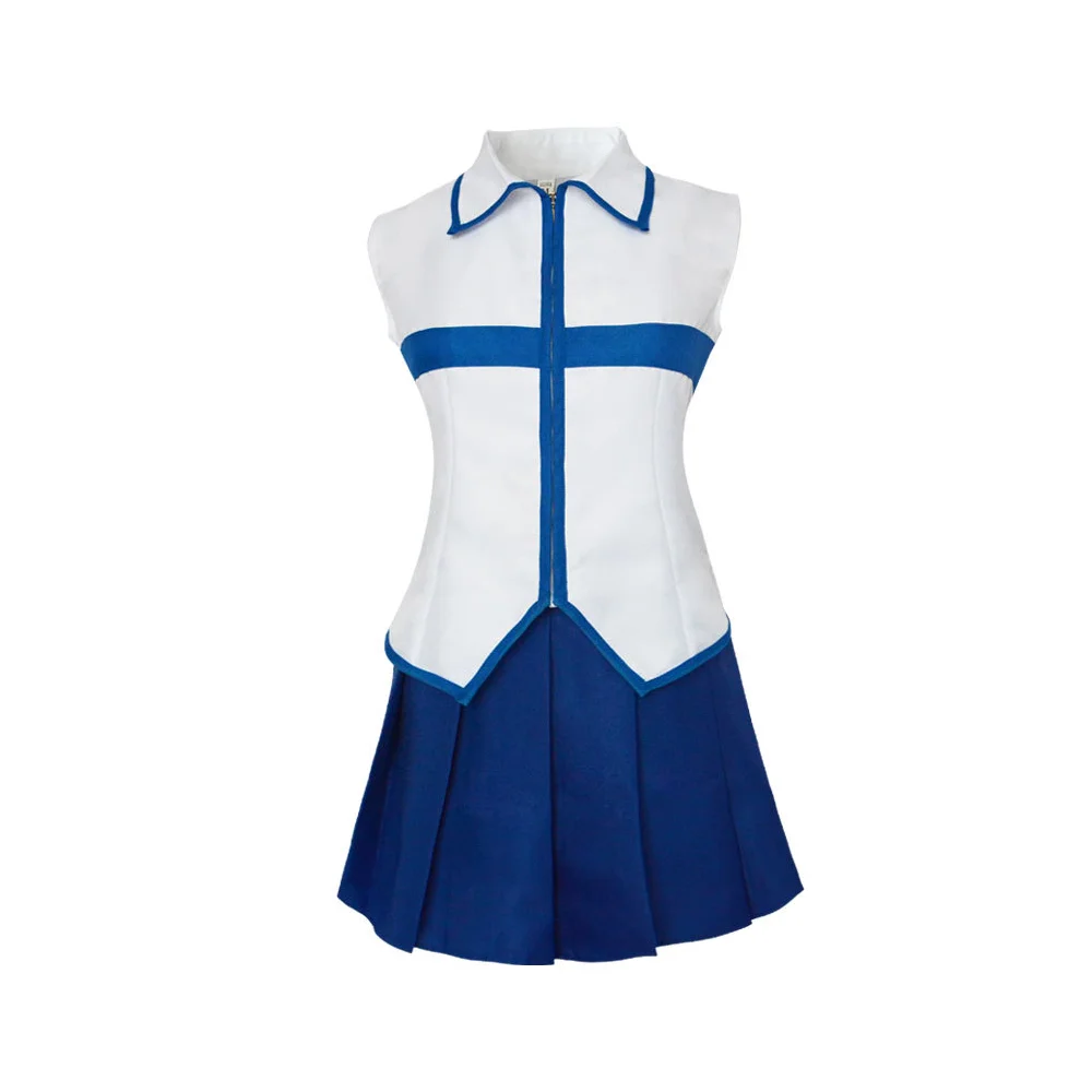Anime And Cosplay Expo 2025 - Fairy Tail Niebiesko-Biały Top Bez Rękawów