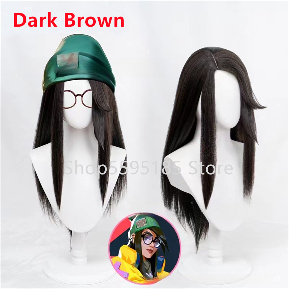 Peruka do cosplayu Killjoy, 60 – Anime Cosplay Long Black Hair recenzja i cena