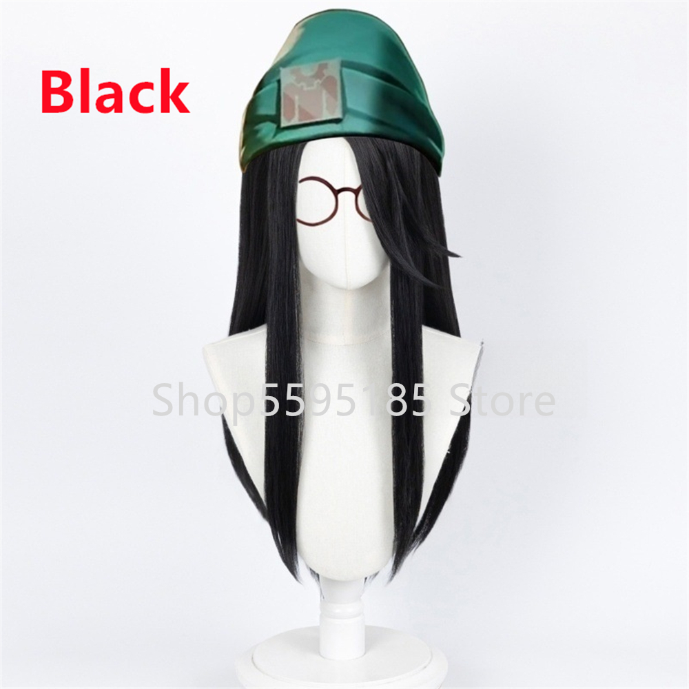 Peruka do cosplayu Killjoy, 60 – Anime Cosplay Long Black Hair recenzja i cena
