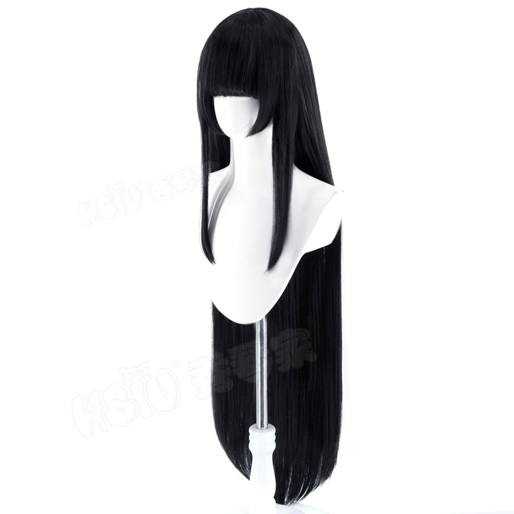 Peruka do cosplay Kaguya Houra – Anime Cosplay Long Black Hair recenzja i cena