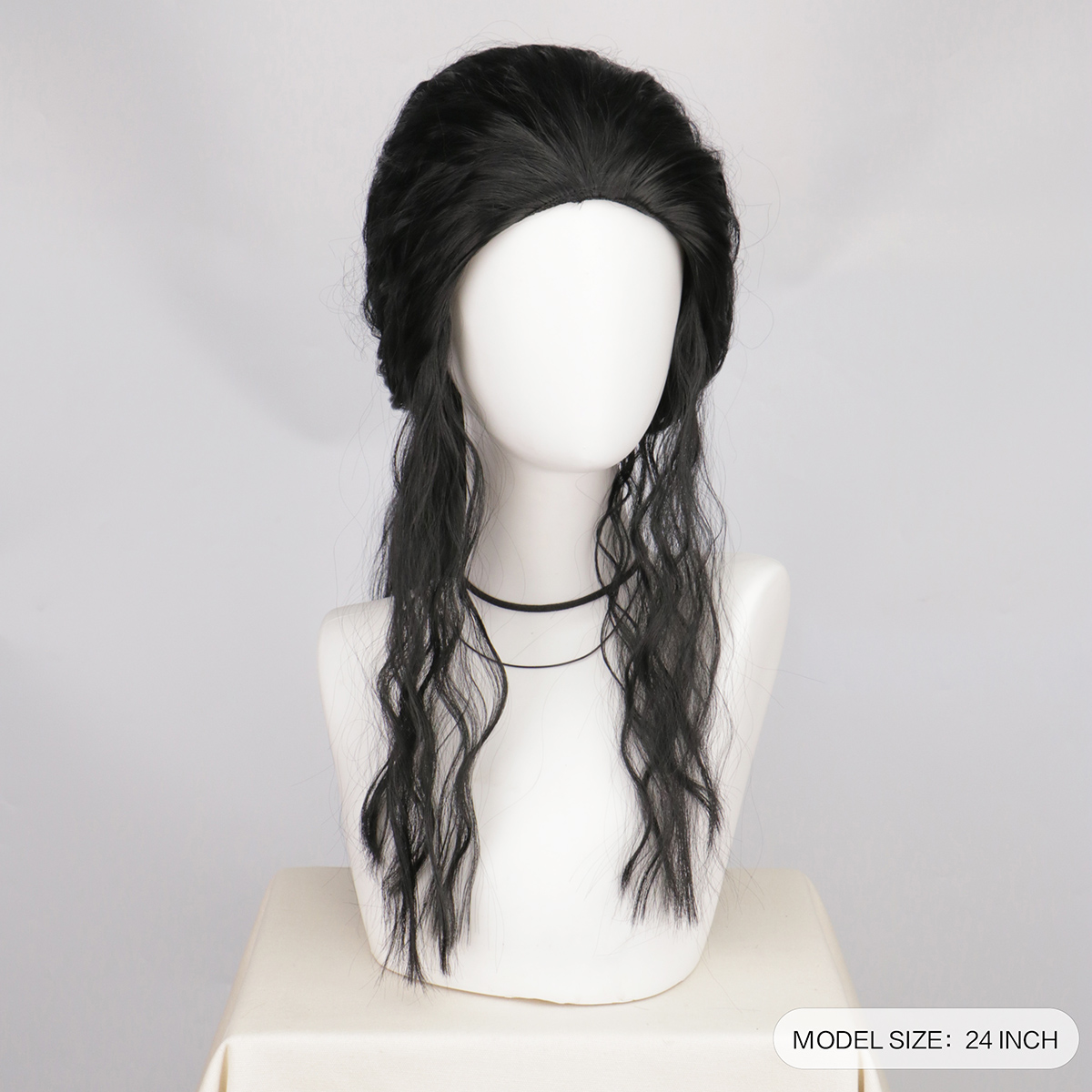 Peruka do cosplayu Michaela Ja – Anime Cosplay Long Black Hair recenzja i cena
