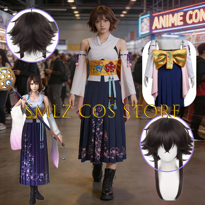 Smlz FFX Yuna Cosplay Anime FF – Anime Cosplay Clothes recenzja i cena