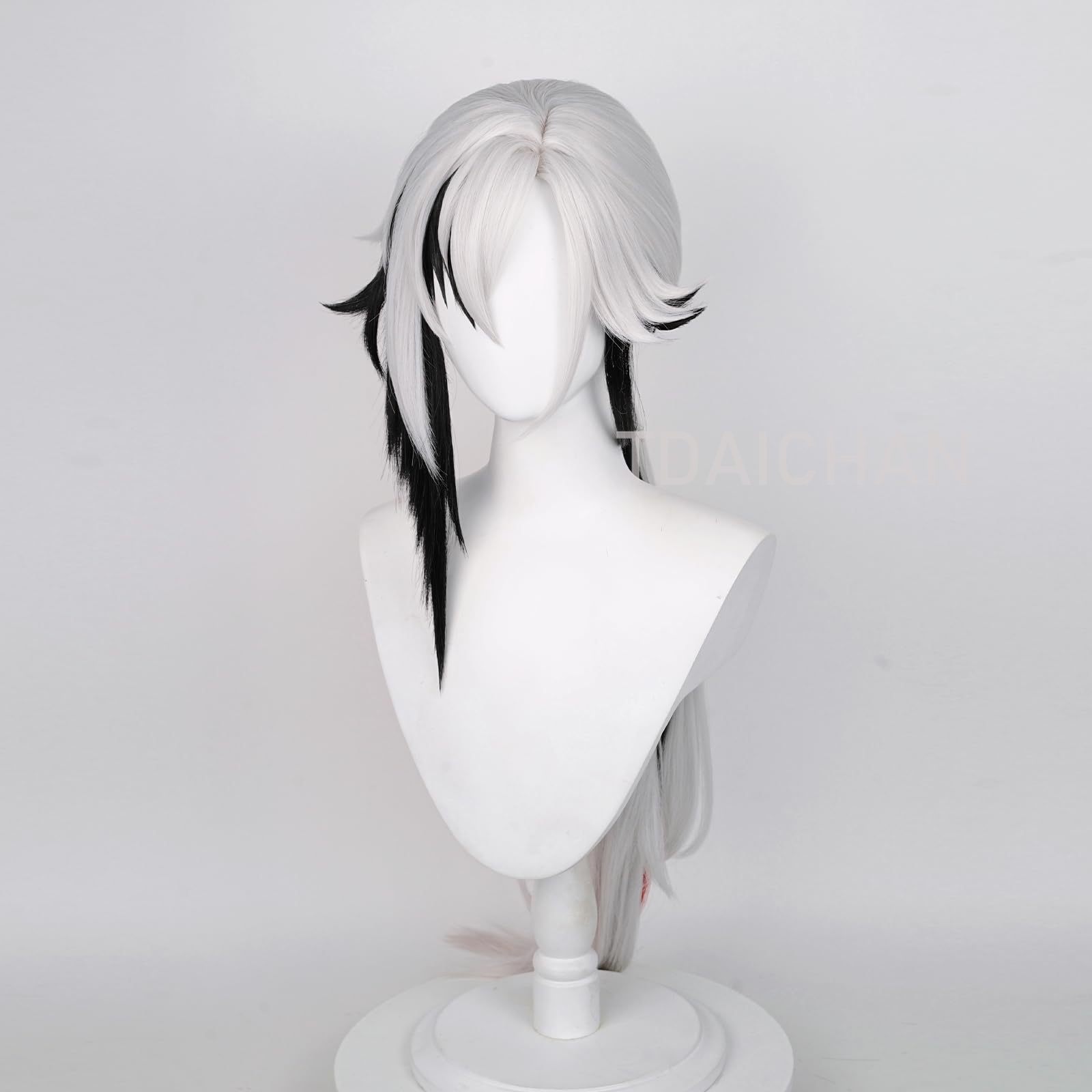 Peruka do cosplayu Arlecchino  – Anime Cosplay Long Black Hair recenzja i cena