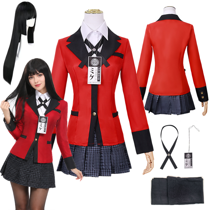 Kostium cosplay Yumeko Jabami, – Anime Cosplay Yumeko recenzja i cena