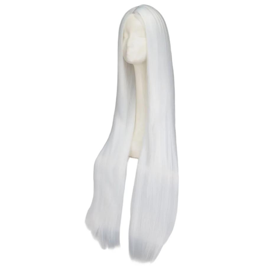 Czarny biały peruka 100CM/40 c – Anime Cosplay Long Black Hair recenzja i cena