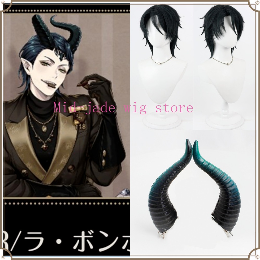 Peruka cosplay Malleus Draconi – Anime Cosplay Long Black Hair recenzja i cena