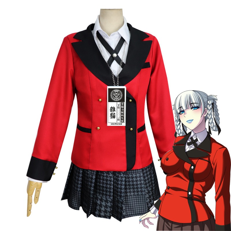 Kostium Cosplay Jabami Yumeko, – Anime Cosplay Yumeko recenzja i cena